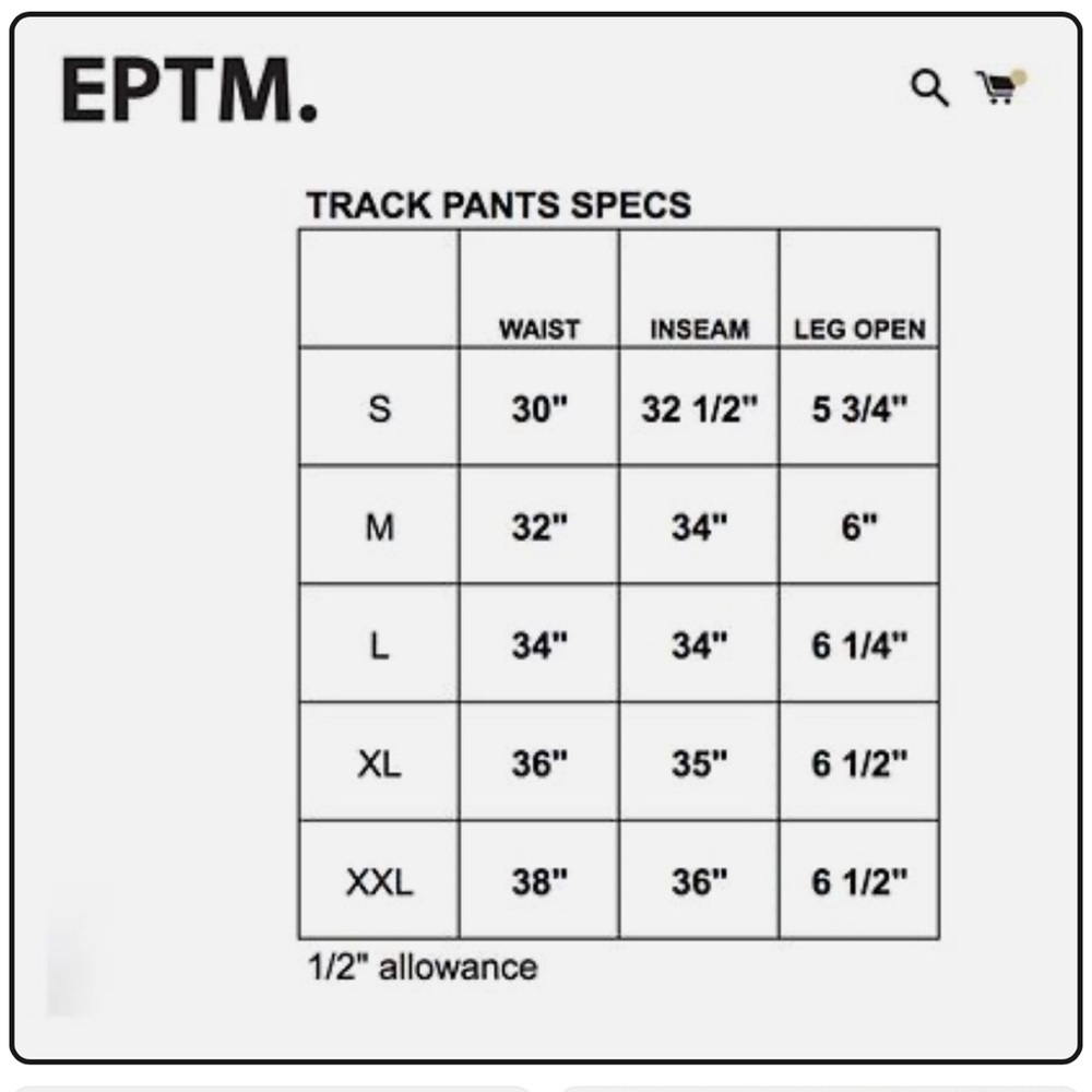 EPTM "The Perfect Example" 🖤BLACK🖤 MEN'S SWEATPANTS PANTS SIZE M-32 🌟NWT🌟 - Picture 14 of 16